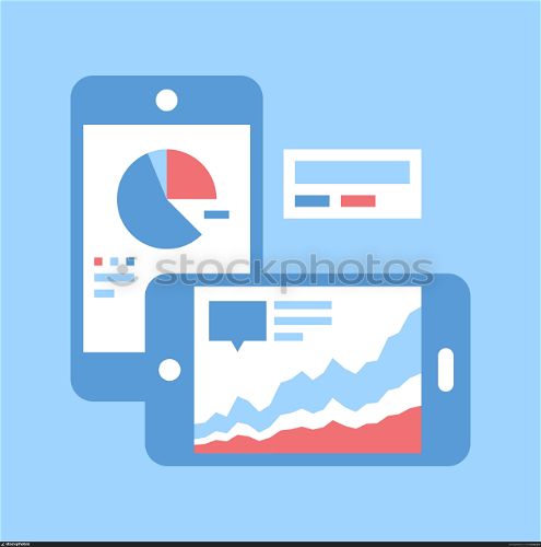 dashboard. Abstract vector illustration of dashboard flat design concept.