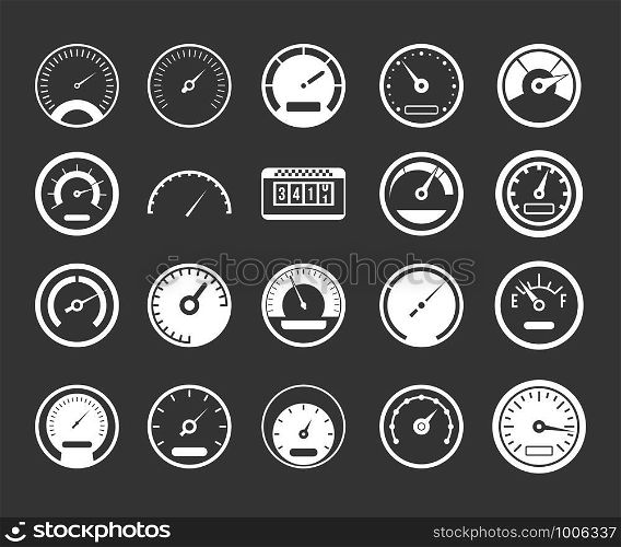 Dashboard icon set vector white isolated on grey background . Dashboard icon set grey vector
