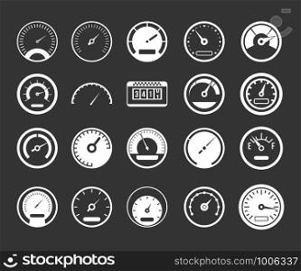 Dashboard icon set vector white isolated on grey background . Dashboard icon set grey vector