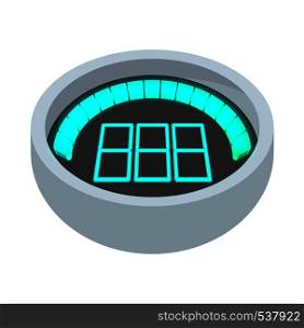 Dashboard indicator icon in cartoon style isolated on white background. Dashboard indicator icon, cartoon style