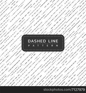 Dashed line pattern vintage design art monochrome rain inspiration. vector illustration