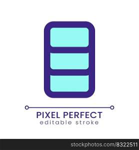 Data and storage management pixel perfect RGB color ui icon. Cache. Simple filled line element. GUI, UX design for mobile app. Vector isolated pictogram. Editable stroke. Poppins font used. Data and storage management pixel perfect RGB color ui icon