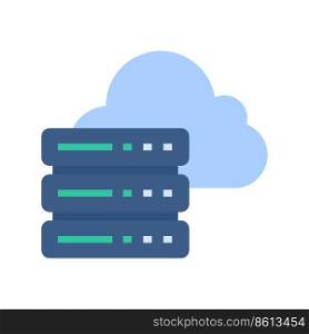 Data center servers. Connecting to big data on the cloud. large amount of data storage