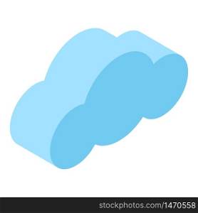 Data cloud icon. Isometric of data cloud vector icon for web design isolated on white background. Data cloud icon, isometric style