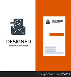 Data, Data Integration, Data Management, Integration Grey Logo Design and Business Card Template