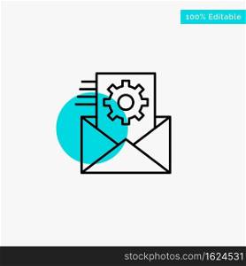 Data, Data Integration, Data Management, Integration turquoise highlight circle point Vector icon
