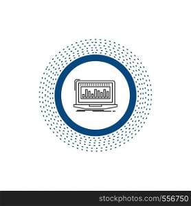 Data, financial, index, monitoring, stock Line Icon. Vector isolated illustration. Vector EPS10 Abstract Template background