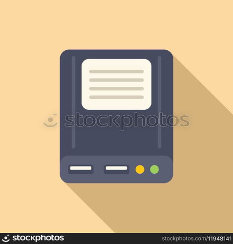 Data memory board icon flat vector. Storage solid usb. Hardware backup. Data memory board icon flat vector. Storage solid usb