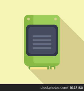 Data memory solid icon flat vector. MB archive. Terabyte machine computer. Data memory solid icon flat vector. MB archive