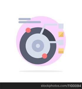 Data, Model, Orbit, Planetary, Solar Abstract Circle Background Flat color Icon