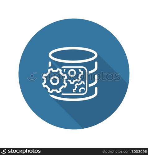 Data Processing Icon. Flat Design.. Data Processing Icon. Flat Design. Business Concept. Isolated Illustration.