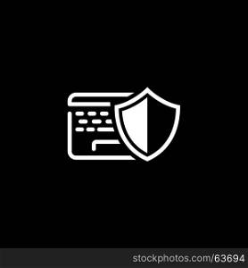 Data Protection Icon. Flat Design.. Data Protection Icon. Flat Design. Business Concept