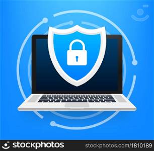 Data Protection, privacy, and internet security Vector illustration. Data and pirvate information protection. Data Protection, privacy, and internet security. Vector illustration.