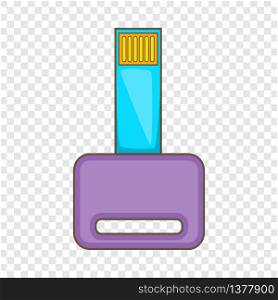 Data security key icon in cartoon style isolated on background for any web design . Data security key icon, cartoon style
