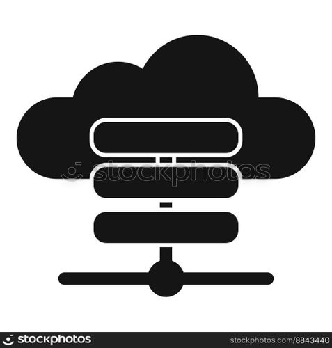 Data server cloud icon simple vector. File storage. Web document. Data server cloud icon simple vector. File storage