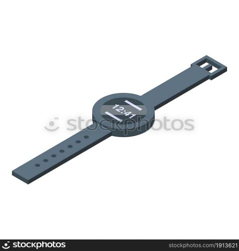 Data smartwatch icon isometric vector. Digital device. Health tracker. Data smartwatch icon isometric vector. Digital device