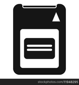 Data solid center icon simple vector. Disk device. Size byte cloud state. Data solid center icon simple vector. Disk device