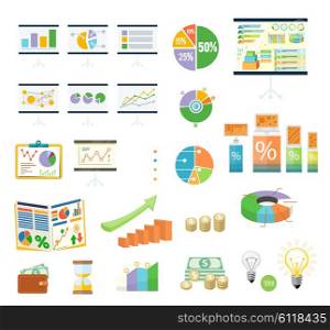 Data tools finance diagram and graphic. Data and tool, chart and graphic, business data tools, diagram data finance, graph report data, information data statistic, analysis tools data illustration