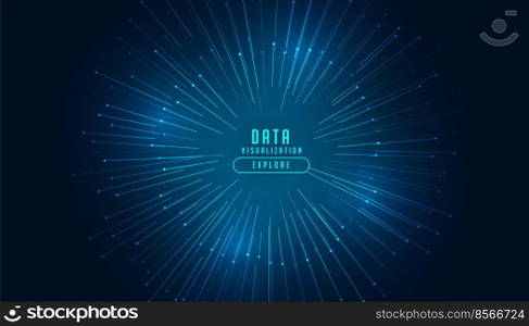 data visualization concept technology background design