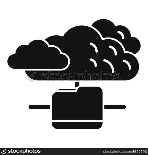 Database cloud icon simple vector. Platform system. Client access. Database cloud icon simple vector. Platform system