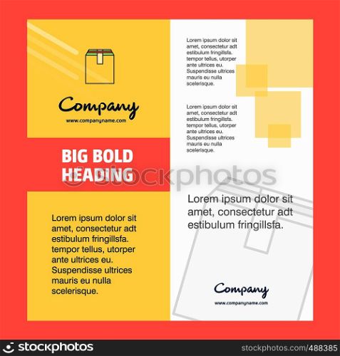 Database Company Brochure Title Page Design. Company profile, annual report, presentations, leaflet Vector Background