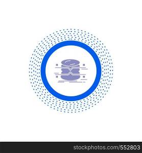 database, data, architecture, infographics, monitoring Glyph Icon. Vector isolated illustration. Vector EPS10 Abstract Template background