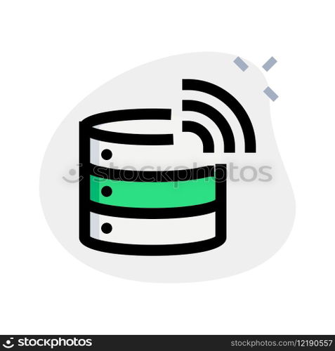 Database for storing data wirelessly.