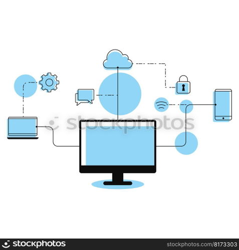 Database pc line computer
