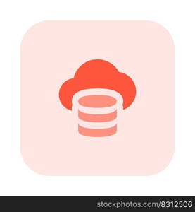 Database server with cloud storage online layout