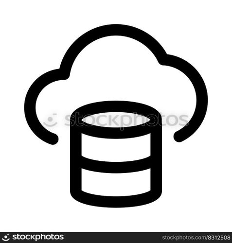 Database server with cloud storage online layout