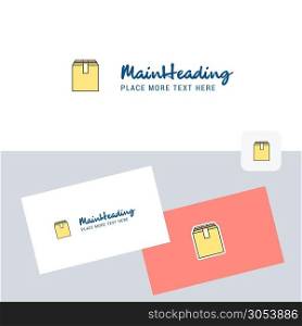 Database vector logotype with business card template. Elegant corporate identity. - Vector
