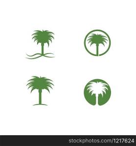Date palm logo vector illustration