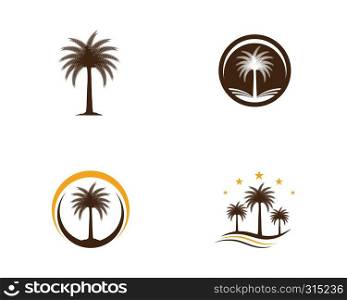 Date tree icon vector illustration logo template