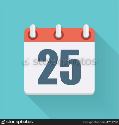 Dates Flat Icon with Long Shadow. Vector Illustration EPS10. Dates Flat Icon with Long Shadow. Vector Illustration