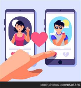 Dating app concept
