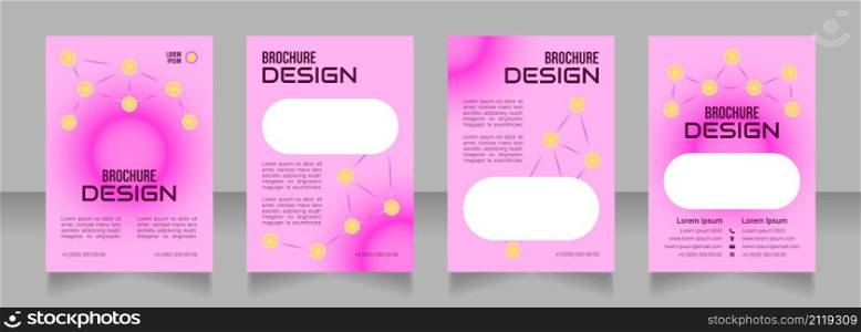 Dating in digital age blank brochure design. Template set with copy space for text. Premade corporate reports collection. Editable 4 paper pages. Bebas Neue, Audiowide, Roboto Light fonts used. Dating in digital age blank brochure design