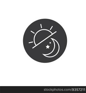 day and night icon vector concept design template web