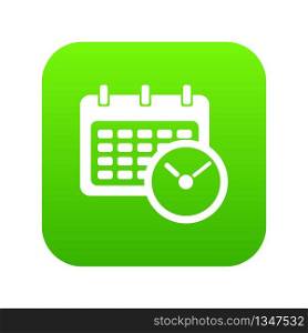 Deadline calendar icon. Simple illustration of deadline calendar vector icon for web. Deadline calendar icon, simple style