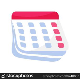 Deadline calendar vector icon. Attention or reminder notification of event flat sign with selected important event. Notification on online calendar or planner.. Deadline calendar vector icon. Attention or reminder notification of event flat sign with selected important event.