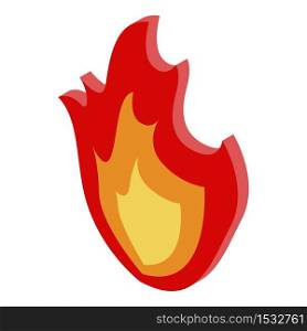 Deadline campfire icon. Isometric of deadline campfire vector icon for web design isolated on white background. Deadline campfire icon, isometric style