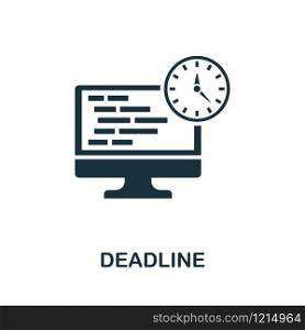 Deadline icon. Creative element design from programmer icons collection. Pixel perfect Deadline icon for web design, apps, software, print usage.. Deadline icon. Creative element design from programmer icons collection. Pixel perfect Deadline icon for web design, apps, software, print usage