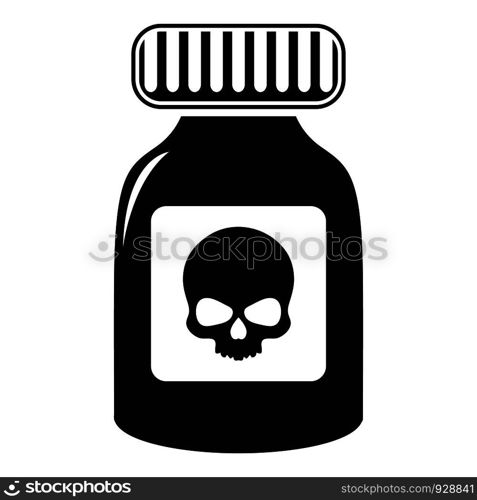 Deadly liquid icon . Simple illustration of deadly liquid vector icon for web design isolated on white background. Deadly liquid icon , simple style