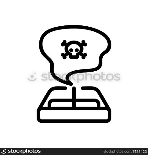 death from box of matches icon vector. death from box of matches sign. isolated contour symbol illustration. death from box of matches icon vector outline illustration