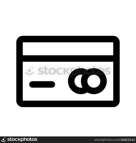debit card back, icon on isolated background
