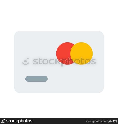 debit card front, Icon on isolated background