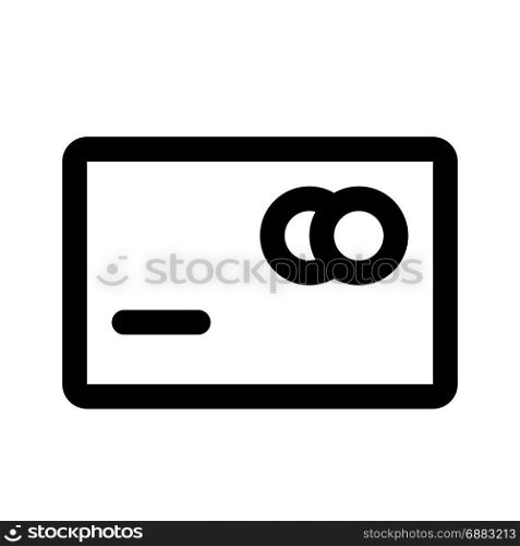 debit card front, icon on isolated background