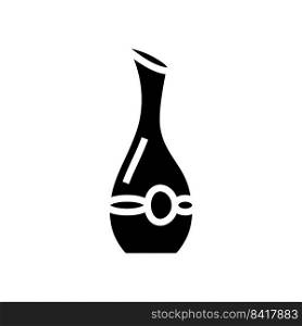 decanter wine glyph icon vector. decanter wine sign. isolated symbol illustration. decanter wine glyph icon vector illustration