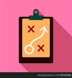 Decision strategy icon. Flat illustration of decision strategy vector icon for web design. Decision strategy icon, flat style