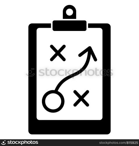 Decision strategy icon. Simple illustration of decision strategy vector icon for web design isolated on white background. Decision strategy icon, simple style