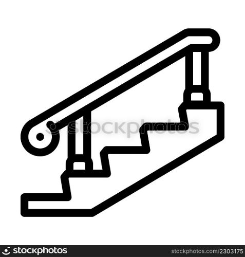 deck posts and handrails line icon vector. deck posts and handrails sign. isolated contour symbol black illustration. deck posts and handrails line icon vector illustration